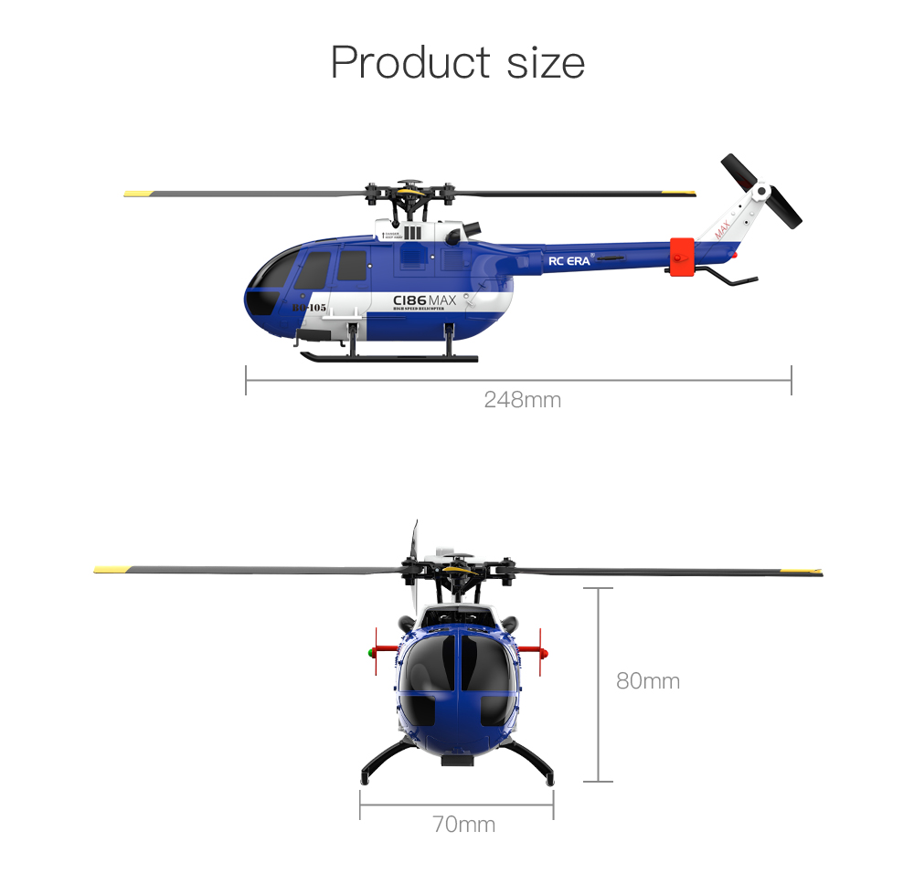 RC-ERA-C186MAX-24G-4CH-6-Achsen-Gyro-Optischer-Flieszligpositions-Houmlhenhaltung-Flybarless-RC-Hubs-2017237-24